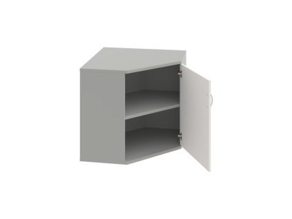 Policová skriňa Strong P, 80x76,8x40 cm, biela/sivá