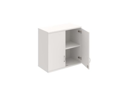 Policová skriňa Strong, zámok, horná, 80x76,8x40 cm, biela/biela