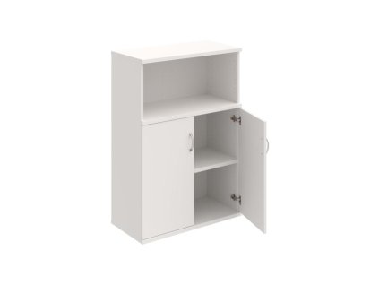 Policová skriňa Strong, 80x115,2x40 cm, biela/biela