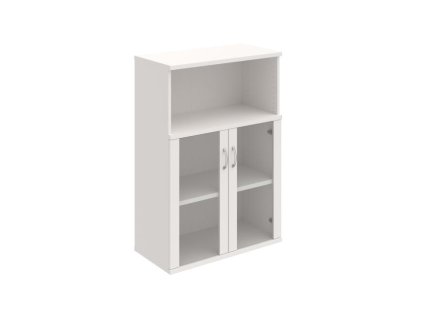 Policová skriňa Strong, 80x115,2x40 cm, biela/biela