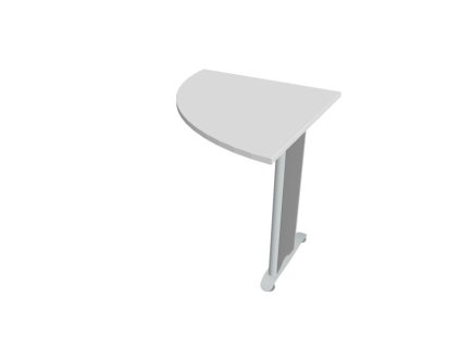 Doplnkový stôl Cross, 80x75,5x80 cm, biela/kov