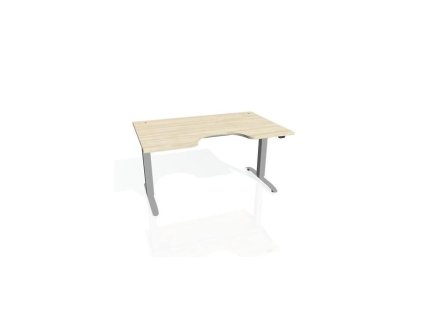 Pracovný stôl Motion Ergo, ZO, 2S, 120x70,5-120,5x90 cm, agát/sivá