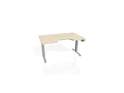 Pracovný stôl Motion Ergo, PO, 2S, 120x70,5-120,5x90 cm, agát/sivá