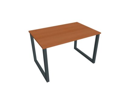 Pracovný stôl UNI O, 120x75,5x80 cm, čerešňa/čierna