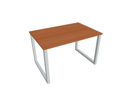 Pracovný stôl UNI O, 120x75,5x80 cm, čerešňa/sivá