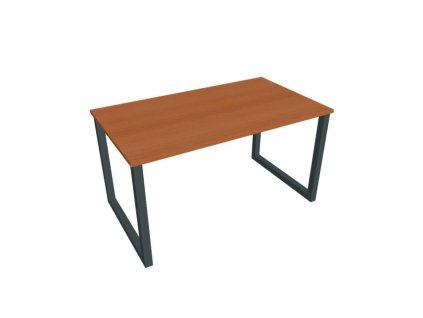 Rokovací stôl UNI O, 140x75,5x80 cm, čerešňa/čierna