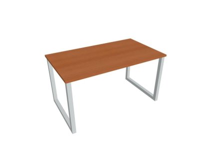 Rokovací stôl UNI O, 140x75,5x80 cm, čerešňa/sivá