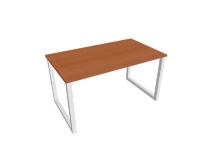 Rokovací stôl UNI O, 140x75,5x80 cm, čerešňa/biela