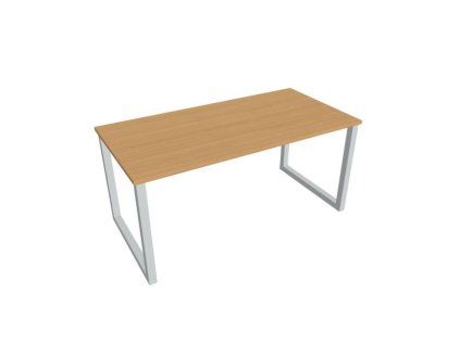 Rokovací stôl UNI O, 160x75,5x80 cm, buk/sivá