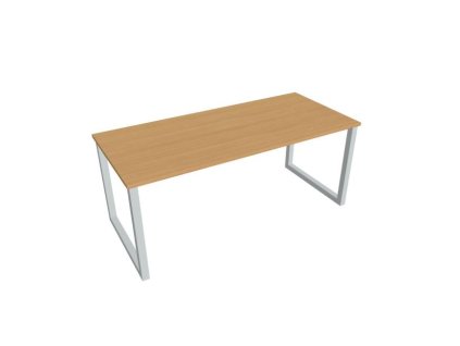 Rokovací stôl UNI O, 180x75,5x80 cm, buk/sivá