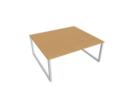 Pracovný stôl UNI O, 180x75,5x160 cm, buk/sivá