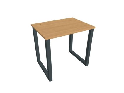 Pracovný stôl UNI O, 80x75,5x60 cm, buk/čierna