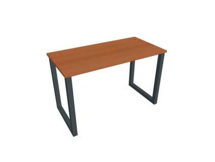 Pracovný stôl UNI O, 120x75,5x60 cm, čerešňa/čierna