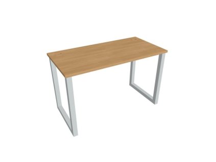 Pracovný stôl UNI O, 120x75,5x60 cm, dub/sivá