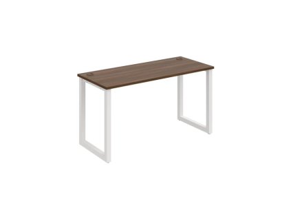 Pracovný stôl UNI O, 140x75,5x60 cm, orech/biela