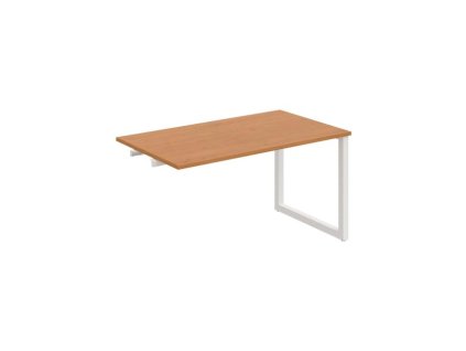 Rokovací stôl UNI O, k pozdĺ. reťazeniu, 140x75,5x80 cm, jelša/biela