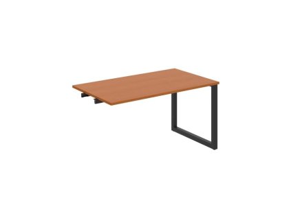 Rokovací stôl UNI O, k pozdĺ. reťazeniu, 140x75,5x80 cm, čerešňa/čierna