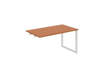 Rokovací stôl UNI O, k pozdĺ. reťazeniu, 140x75,5x80 cm, čerešňa/biela