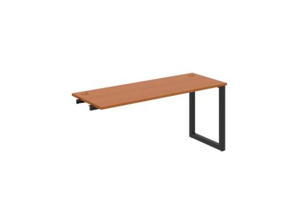 Pracovný stôl UNI O, k pozdĺ. reťazeniu, 160x75,5x60 cm, čerešňa/čierna