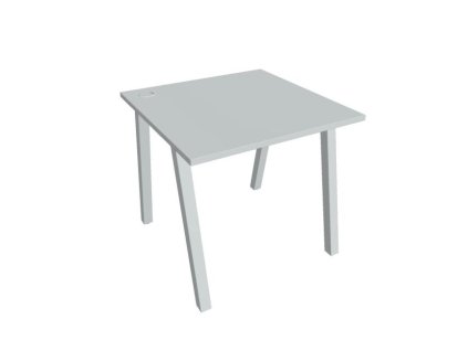 Pracovný stôl UNI A, 80x75,5x80 cm, sivá/sivá