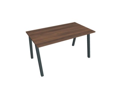 Pracovný stôl UNI A, 140x75,5x80 cm, orech/čierna
