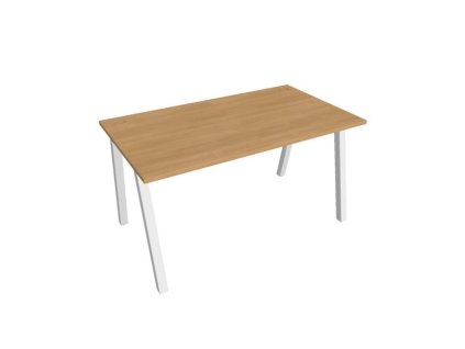 Pracovný stôl UNI A, 140x75,5x80 cm, dub/biela
