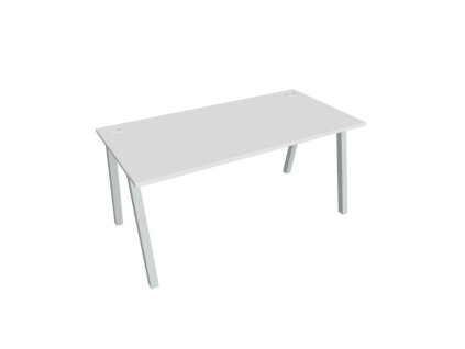 Pracovný stôl UNI A, 160x75,5x80 cm, biela/sivá