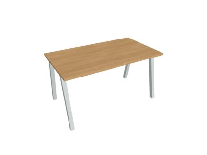 Rokovací stôl UNI A, 140x75,5x80 cm, dub/sivá