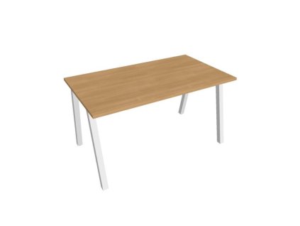Rokovací stôl UNI A, 140x75,5x80 cm, dub/biela