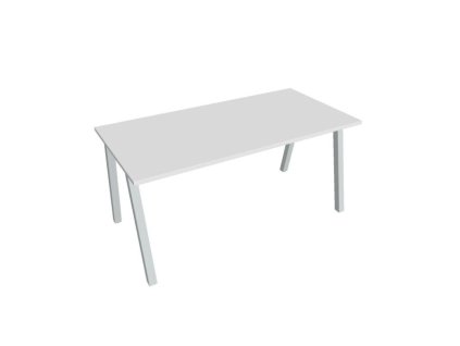 Rokovací stôl UNI A, 160x75,5x80 cm, biela/sivá