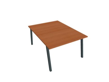 Pracovný stôl UNI A, 120x75,5x160 cm, čerešňa/čierna