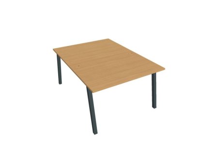 Pracovný stôl UNI A, 120x75,5x160 cm, buk/čierna