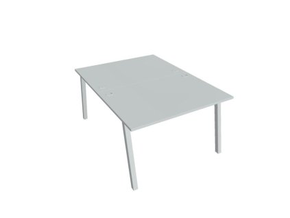 Pracovný stôl UNI A, 120x75,5x160 cm, sivá/sivá