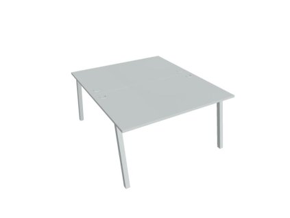 Pracovný stôl UNI A, 140x75,5x160 cm, sivá/sivá