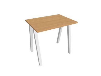 Pracovný stôl UNI A, 80x75,5x60 cm, buk/biela