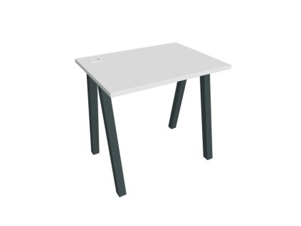 Pracovný stôl UNI A, 80x75,5x60 cm, biela/čierna