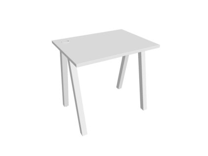 Pracovný stôl UNI A, 80x75,5x60 cm, biela/biela