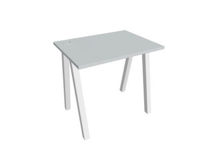 Pracovný stôl UNI A, 80x75,5x60 cm, sivá/biela