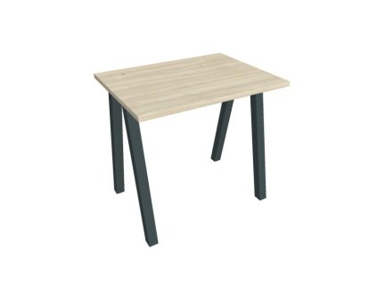 Pracovný stôl UNI A, 80x75,5x60 cm, agát/čierna