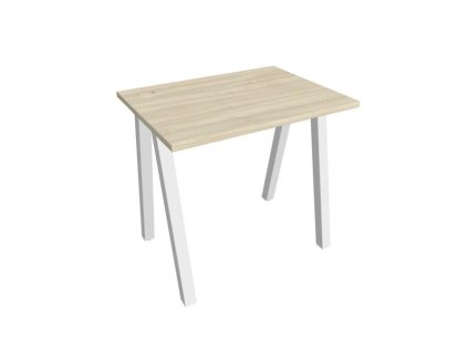 Pracovný stôl UNI A, 80x75,5x60 cm, agát/biela