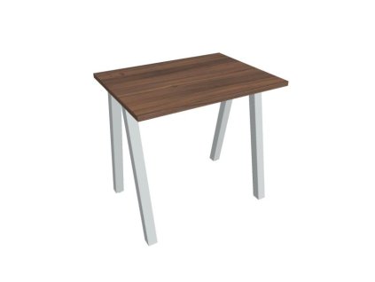 Pracovný stôl UNI A, 80x75,5x60 cm, orech/sivá