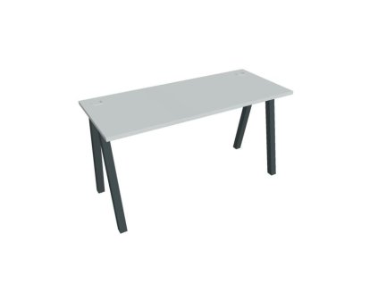 Pracovný stôl UNI A, 140x75,5x60 cm, sivá/čierna