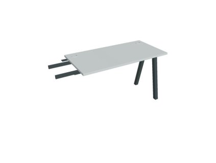 Pracovný stôl UNI A, kolmo reťaziaci, 120x75,5x60 cm, sivá/čierna