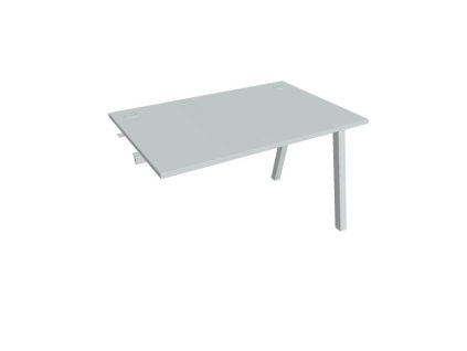 Pracovný stôl UNI A, k pozdĺ. reťazeniu, 120x75,5x80 cm, sivá/sivá