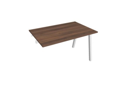 Pracovný stôl UNI A, k pozdĺ. reťazeniu, 120x75,5x80 cm, orech/biela