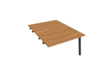 Pracovný stôl UNI A, k pozdĺ. reťazeniu, 120x75,5x160 cm, jelša/čierna