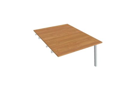 Pracovný stôl UNI A, k pozdĺ. reťazeniu, 120x75,5x160 cm, jelša/sivá