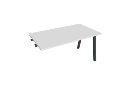 Rokovací stôl UNI A, k pozdĺ. reťazeniu, 140x75,5x80 cm, biela/čierna