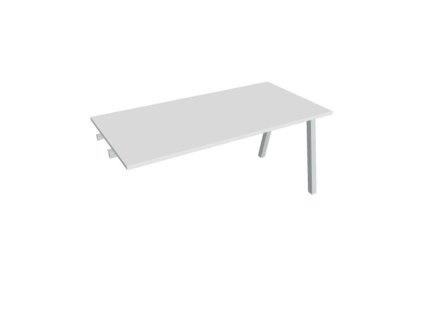 Rokovací stôl UNI A, k pozdĺ. reťazeniu, 160x75,5x80 cm, biela/sivá