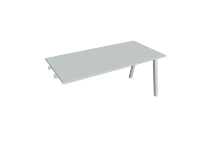 Rokovací stôl UNI A, k pozdĺ. reťazeniu, 160x75,5x80 cm, sivá/sivá